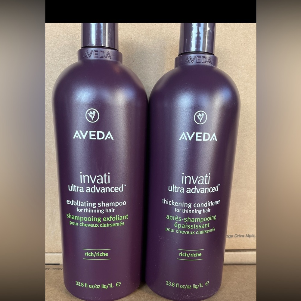 AVEDA Ultra Invati Advanced Exfoliating Rich Shampoo & Conditioner 33.8 oz Duo